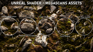 虚幻引擎着色器编程: 提升Megascan资产的渲染效果 | Unreal Shader : Megascans Assets